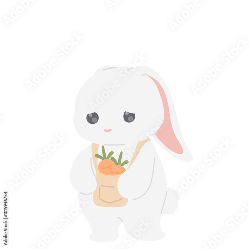 Rabbit Animal Holiday Illustration