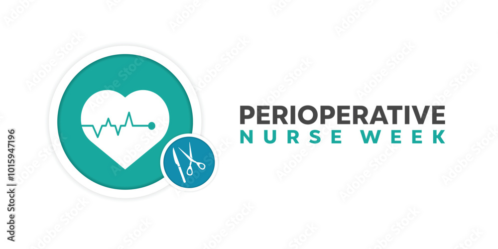 Perioperative Nurse Week. Heart and more. Great for cards, banners, posters, social media and more. White background. Perioperative Nurse Week. Heart and more. Great for cards, banners, posters, social media and more. White background.