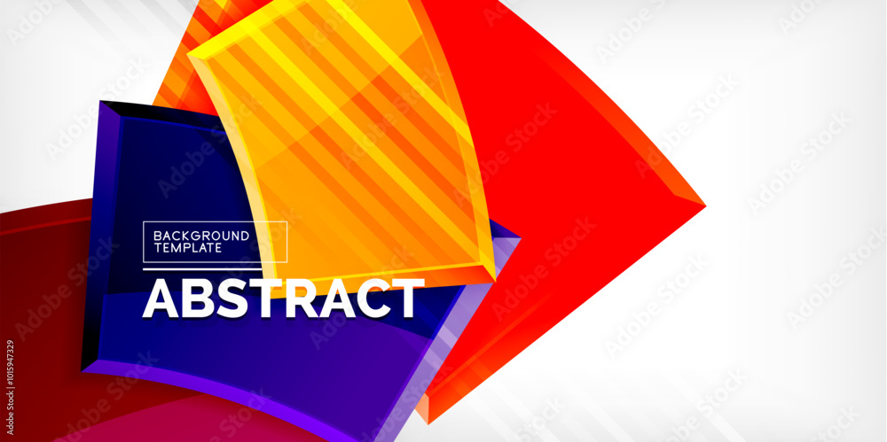 Round 3d shapes, plates background. Creative composition design template Round 3d shapes, plates background. Creative composition design template