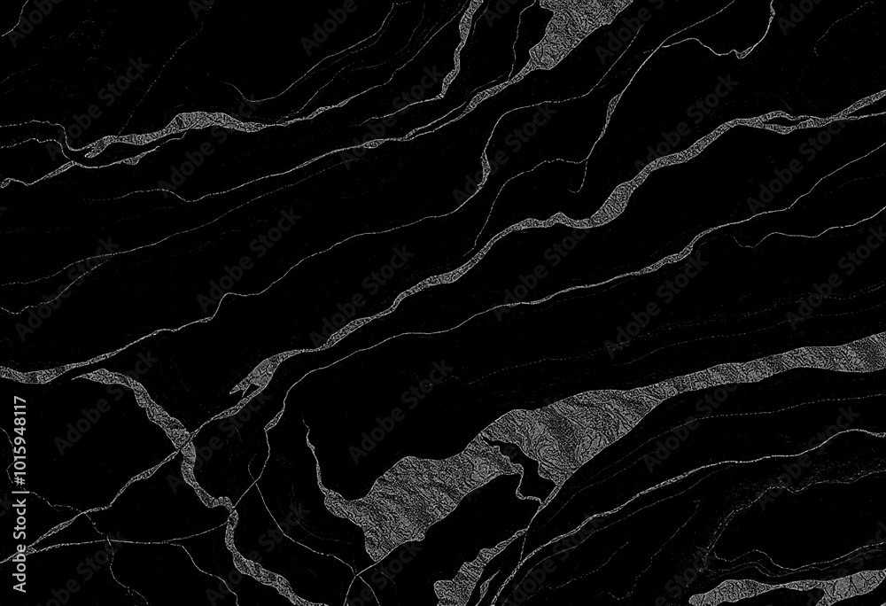 Marble black texture, wavy texture background	
