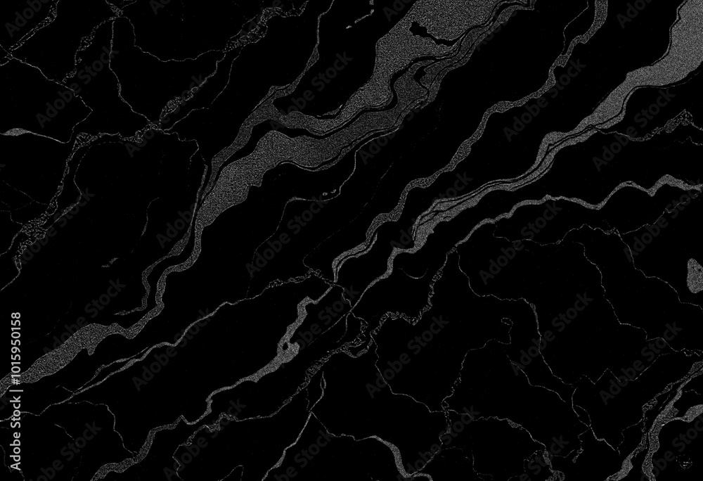 Marble black texture, wavy texture background	
