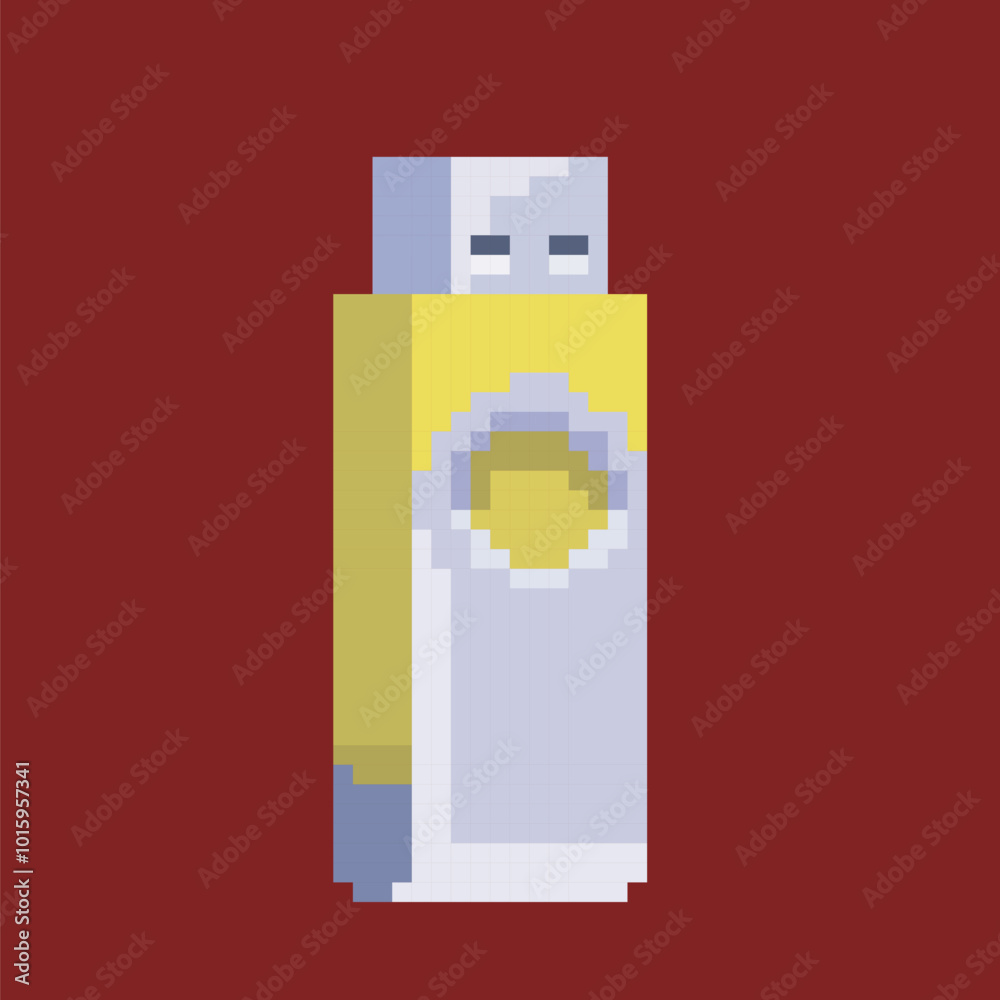 flash disk pixel art, vector illustration on isolated background. flash disk pixel art, vector illustration on isolated background.