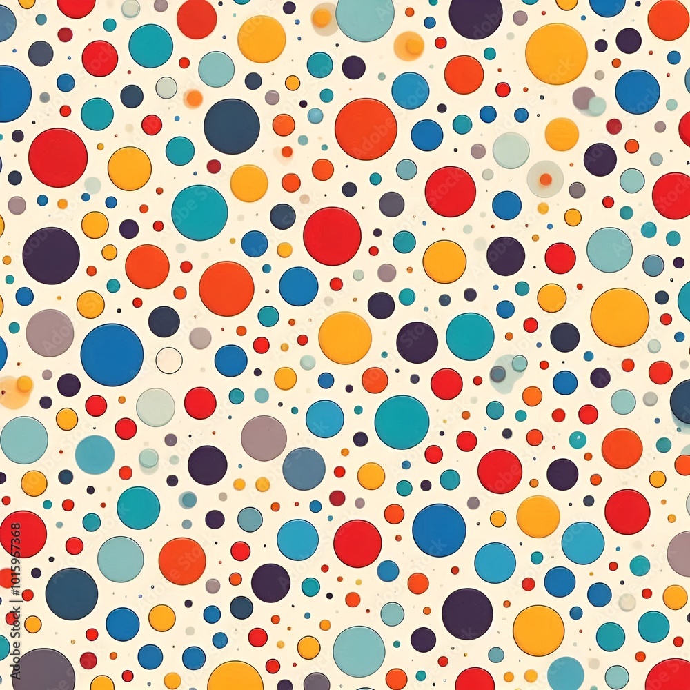 Fototapeta premium seamless background with circles. Generative ai