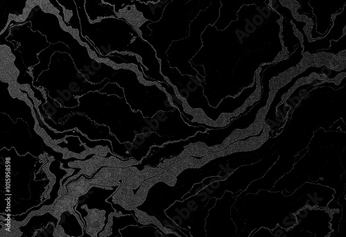 Marble black texture, wavy texture background