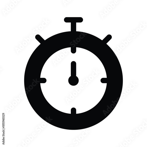 Stopwatch vector symbolizing time, countdown, or tracking activities