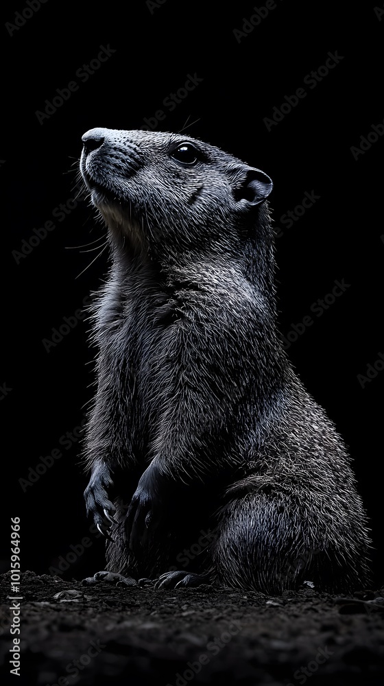 Obraz premium a groundhog waking up for groundhogday