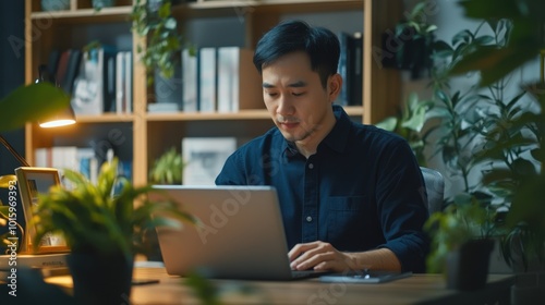 The Man at Home Workspace