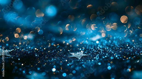 Magic Night heaven star starry sparkling shiny blue dark evening firmament celestial abstract christmas magician background summer spring wish party festive cinema bright big space galaxy