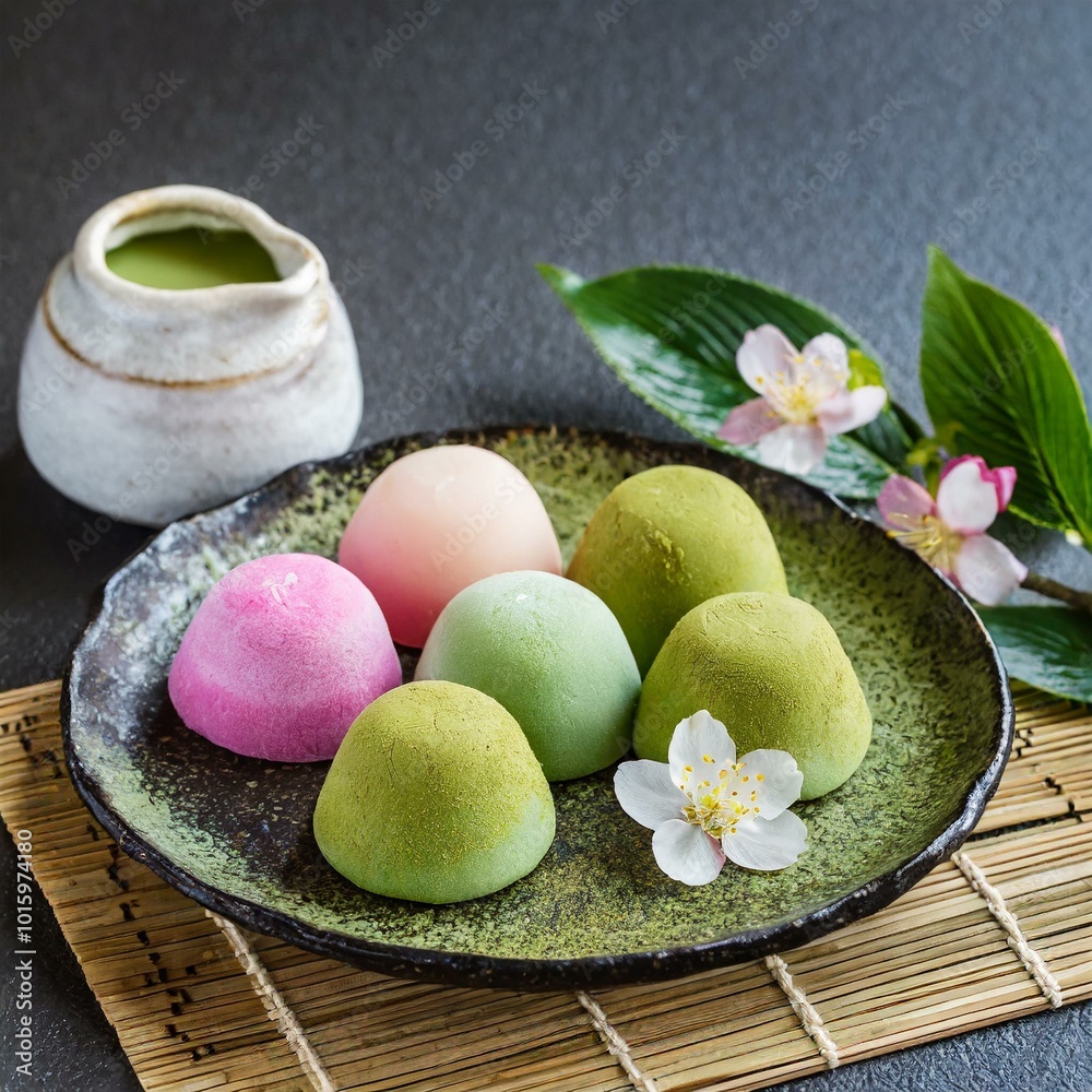 抹茶と練りきり 抹茶と練りきり