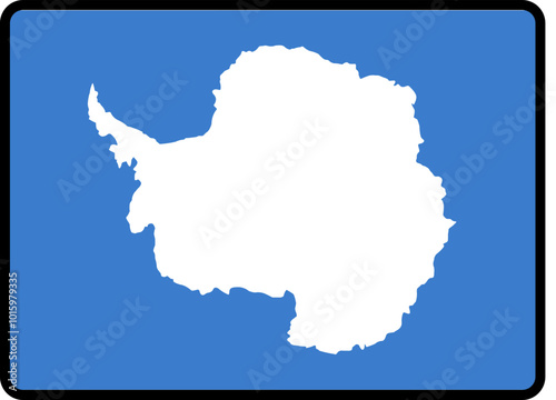 ANTARCTICA Flag Smooth rectangle icon