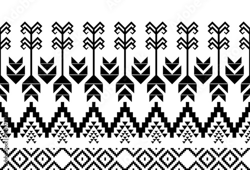 abstract Traditional geometric ethnic fabric pattern ornate elements with ethnic patterns design for textiles, rugs, clothing, sarong, scarf, batik, wrap, embroidery, print, curtain, carpe