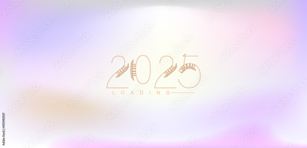 Festive background featuring colorful confetti and Happy New Year 2025 text in a joyful design Festive background featuring colorful confetti and Happy New Year 2025 text in a joyful design