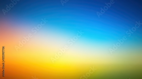 Vibrant gradient background with smooth blue to yellow transition