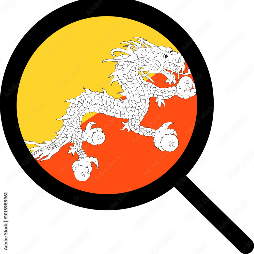 Search Shape of BHUTAN Flag