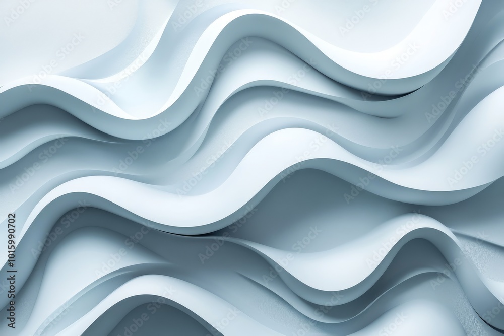 Obraz premium Abstract Blue Waves 3D Background