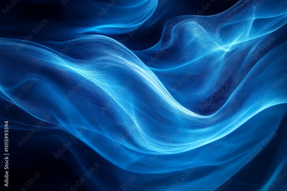 Fototapeta premium Abstract Blue Wave Background Texture