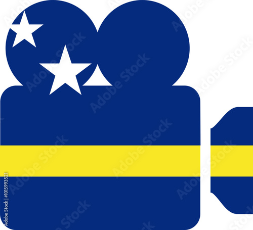 CURACAO Flag on Documenrty icon