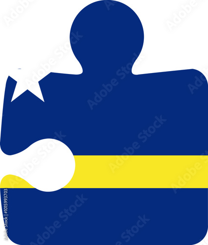 CURACAO flag on Puzzle icon