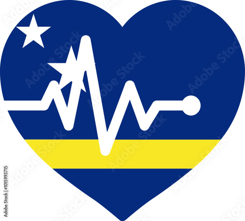 CURACAO flag on Shake Hand icon