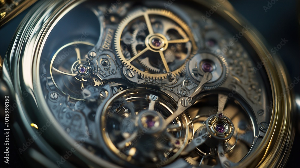 Intricate Clockwork: A Close-Up Look at a Mechanical Watch Intricate Clockwork: A Close-Up Look at a Mechanical Watch