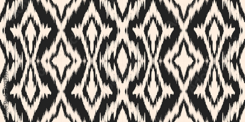 Ethnic ikat seamless pattern.beautiful pattern. folk embroidery,bohemian style,aztec geometric art print.ethnic ikat abstract art.Seamless fabric. Ikat design for fabric, carpet, wallpaper, clothing.