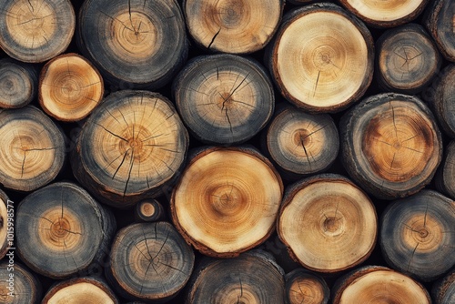 Wood Texture Tree Rings Closeup Rustic Background