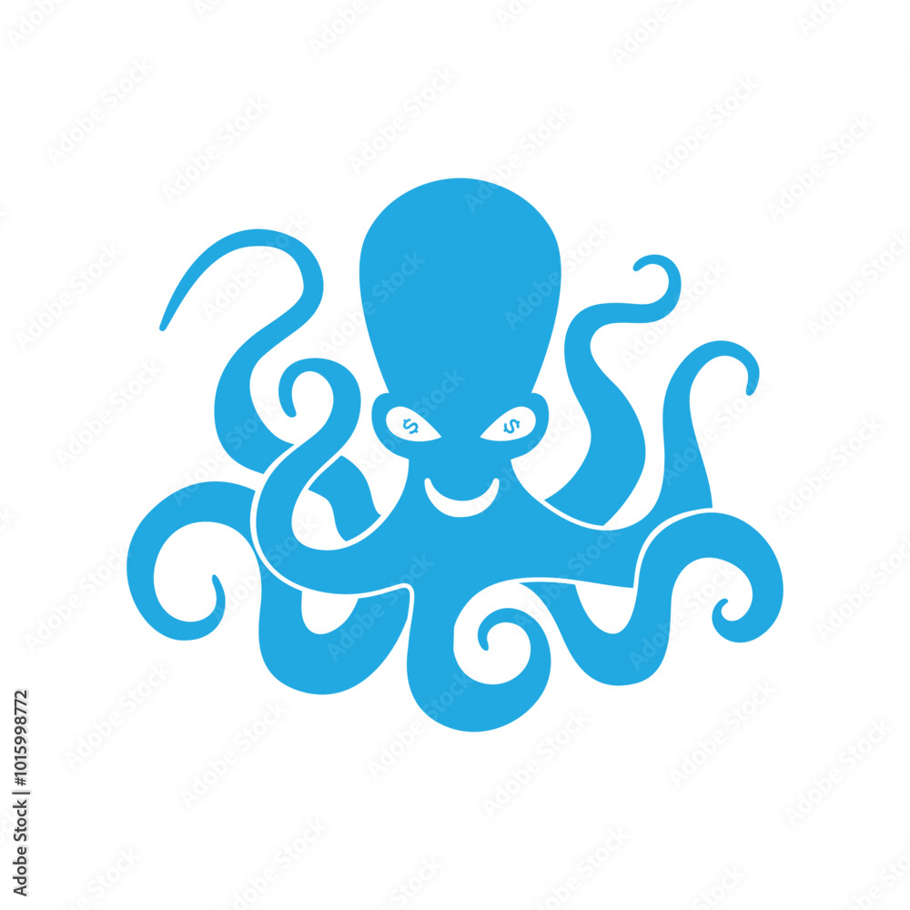 Octopus logo, Isolated octopus, Octopus tentacles. Isolated octopus tentacles on white background Octopus logo, Isolated octopus, Octopus tentacles. Isolated octopus tentacles on white background
