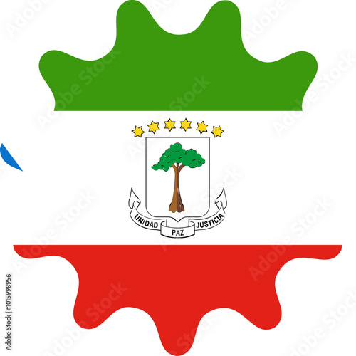 EQUATORIAL GUINEA Flag Smooth Sides Icon