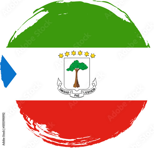 Grunge Brush Circular On  EQUATORIAL GUINEA