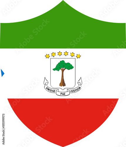 Shield Icon of EQUATORIAL GUINEA Flag