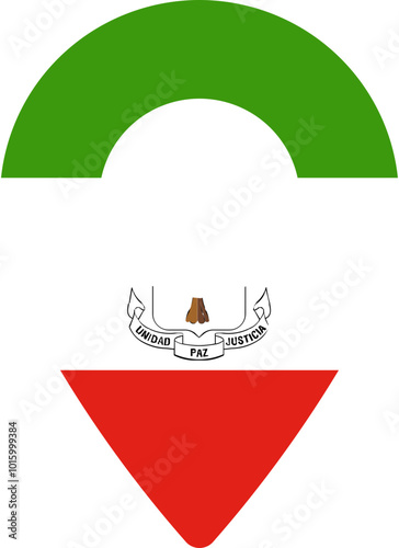 EQUATORIAL GUINEA Flag In Pin