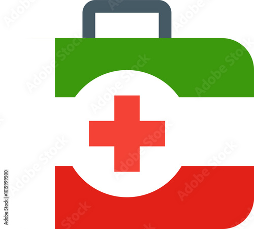 EQUATORIAL GUINEA flag on Doctor bag