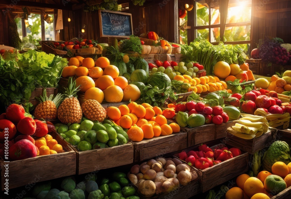 colorful display fresh fruits vegetables showcasing nutrient labels healthy eating, apples, berries, beans, broccoli, carrots, citrus, cucumbers, edibles colorful display fresh fruits vegetables showcasing nutrient labels healthy eating, apples, berries, beans, broccoli, carrots, citrus, cucumbers, edibles