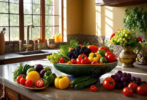 vibrant display colorful ingredients artfully arranged bowl creating feast eyes, rainbow, lgbtq, lgbt, pride, love, equality, arrangement, composition