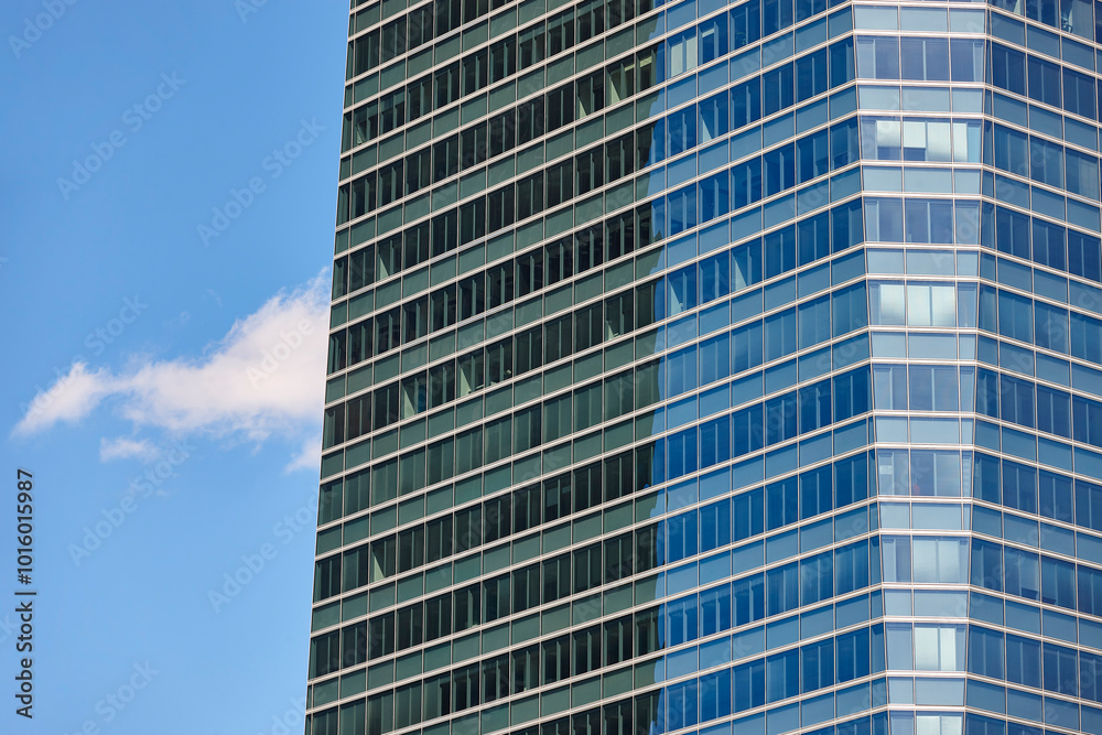 Madrid skyline. Five towers area. Financial and business center. Spain Madrid skyline. Five towers area. Financial and business center. Spain