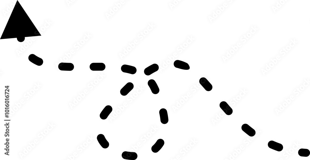 Dashed Line Arrow