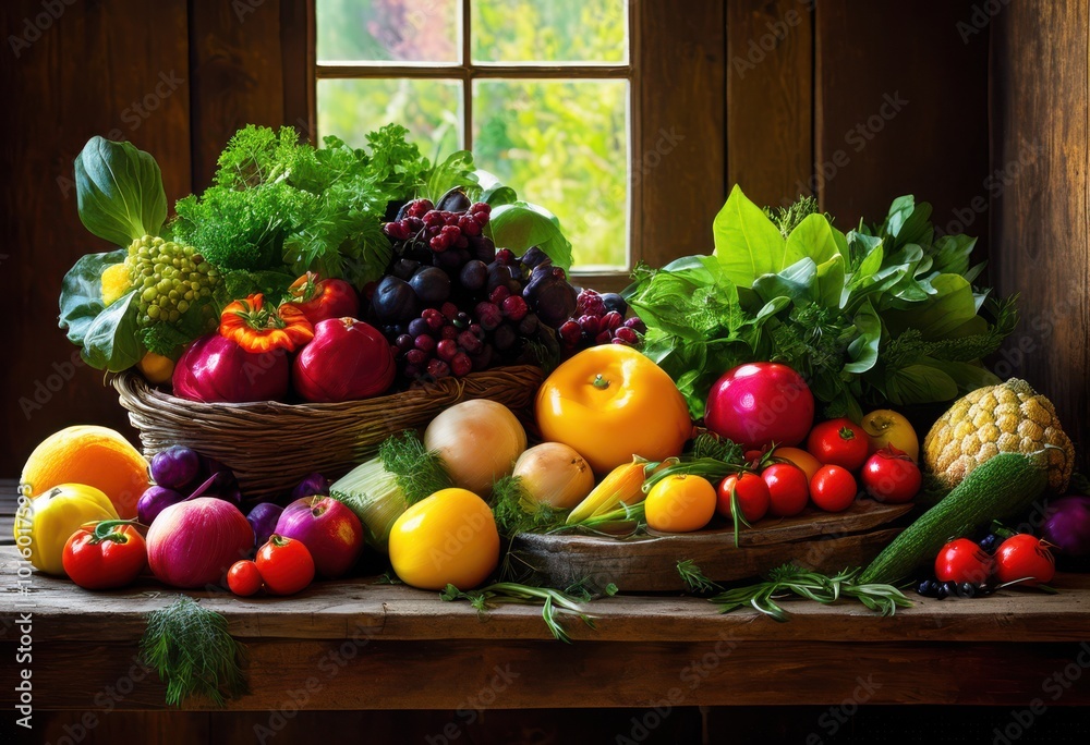 colorful arrangement fresh ingredients showcasing vibrancy culinary artistry, aesthetics, attractive, beautiful, bites, bright, colors, composers colorful arrangement fresh ingredients showcasing vibrancy culinary artistry, aesthetics, attractive, beautiful, bites, bright, colors, composers