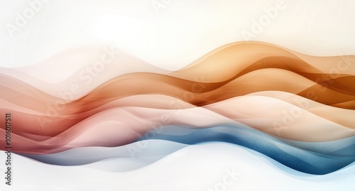 Serene desert landscape with rolling sand dunes