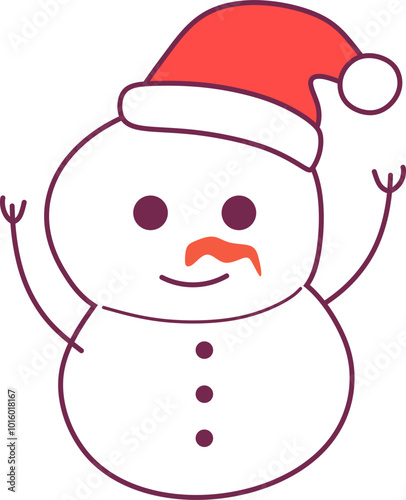 Christmas Snowman Icon