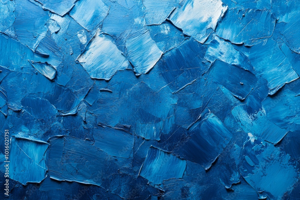 Fototapeta premium Blue Textured Background Showcasing Ice Skating and Hockey Marks