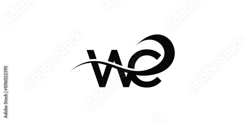 initial WC icon vector