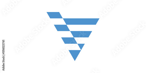 initial V icon vector