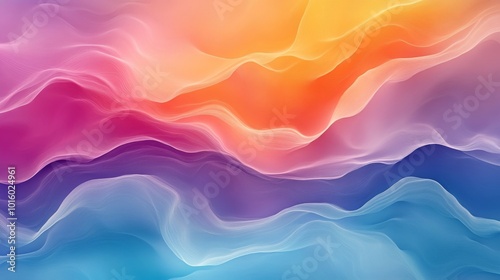 Vibrant Abstract Rainbow Wave Background for Creative Projects