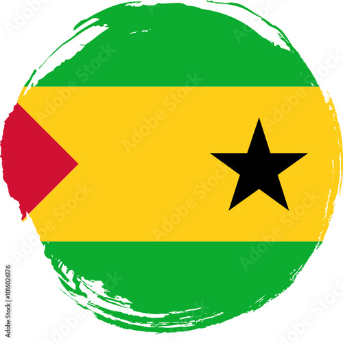 Grunge Brush Circular On  SAO TOME & PRINCIPE