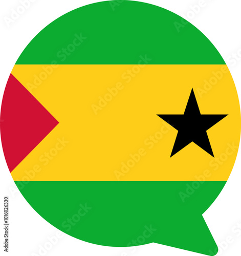 SAO TOME & PRINCIPE Falg on Chat Icon