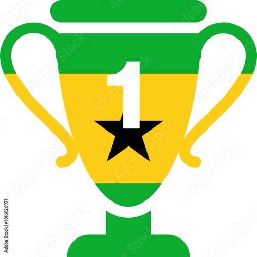SAO TOME & PRINCIPE flag on Victory bag