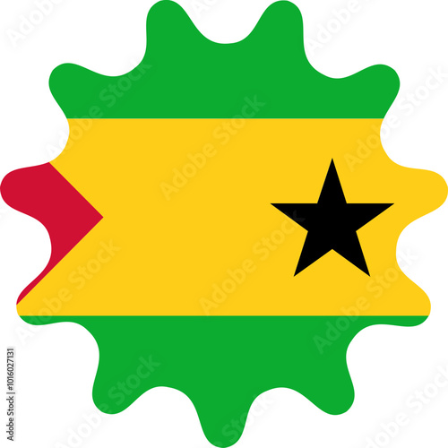 SAO TOME & PRINCIPE Flag Smooth Sides Icon