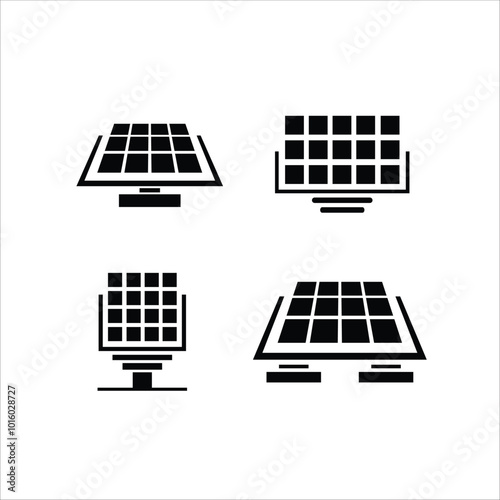 solar energy icon, can be used as a logo, icon symbol and others