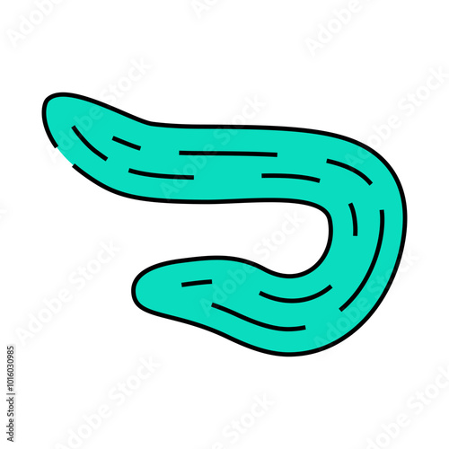 armenian cucumber line icon vector. armenian cucumber sign. isolated symbol illustration