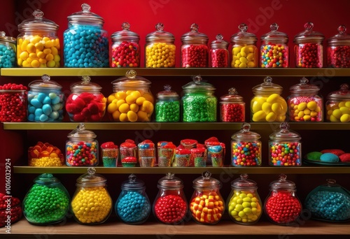 Wallpaper Mural close brightly colored candies arranged variety vibrant containers showcasing feast colors textures, rainbow, lgbtq, lgbt, pride, colorful, love, equality Torontodigital.ca